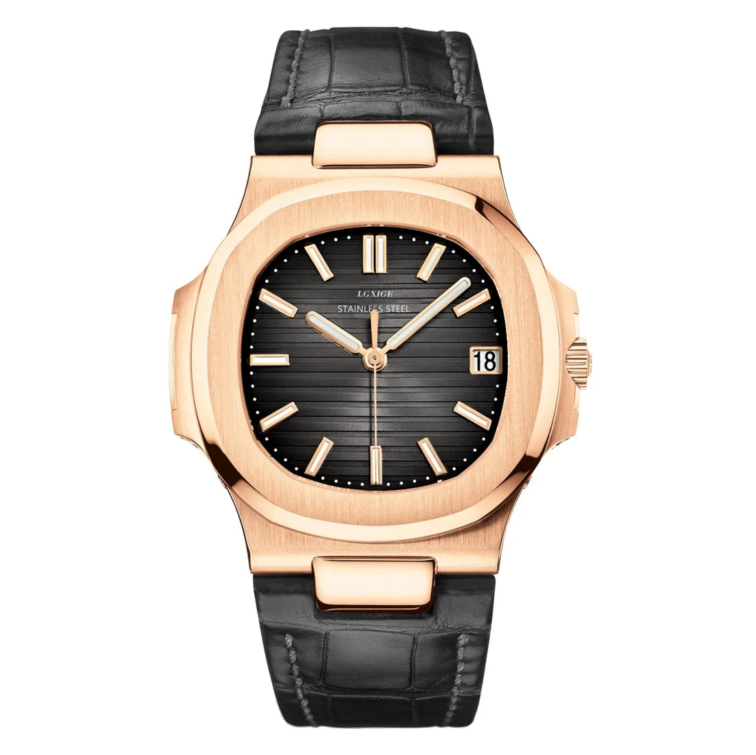 THE LEATHER - Onyx Rose Gold