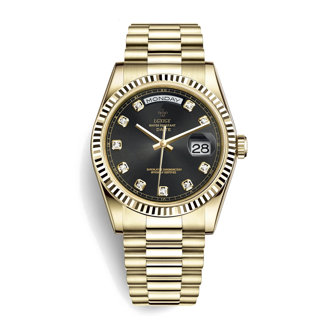 THE DATE - Gem Set Eclipse Noir Gold